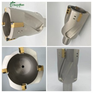 Chuanrun CNC High Speed ​​Carbide WC Core U-Drill WCMT Insert Machine Drill til indeksabelt værktøjsindsats